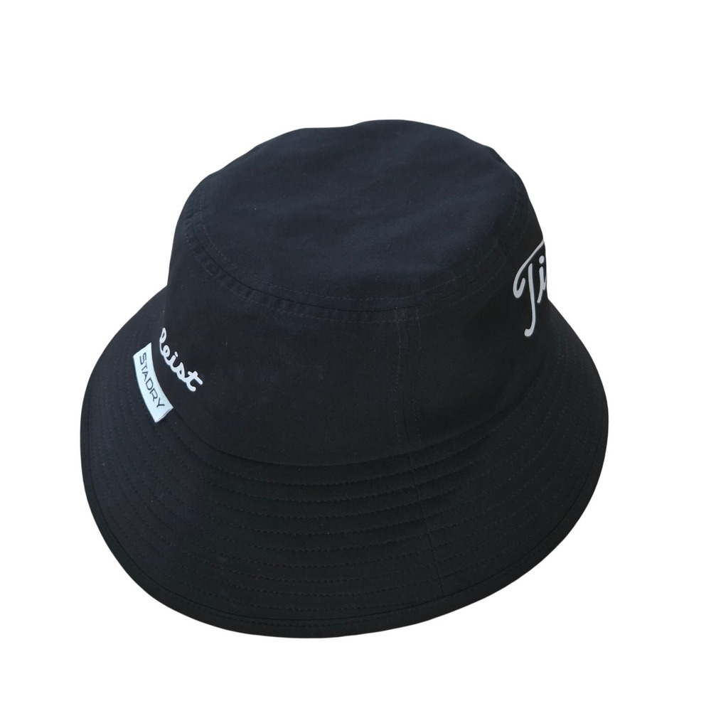 Titleist StaDry Bucket Hat Unisex S/M Black Polyester Excellent Golf Rain Cap - Picture 5 of 8